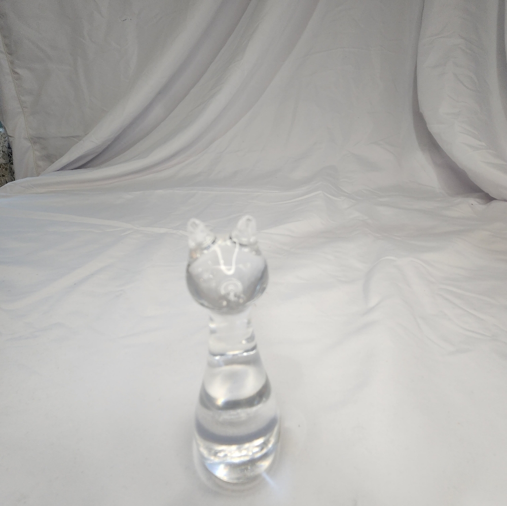 Ekenas Sweden Cat Paperweight